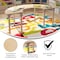 Flash Furniture 29.5 in W, 59 in L, 23 in H, Beechwood, Birch Plywood, Steel, Beech MK-ME088019-GG - alternate 5